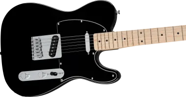 Squier FSR Affinity Series Telecaster, Maple Fingerboard, Black Pickguard, Black