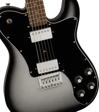 Squier FSR Affinity Series Telecaster Deluxe, Laurel Fingerboard, Black Pickguard, Silverburst