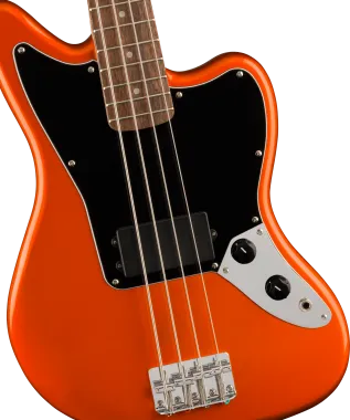 Squier FSR Affinity Series Jaguar Bass H, Laurel Fingerboard, Black Pickguard, Matching Headstock, M