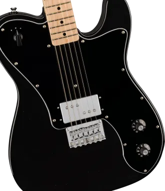 Squier Paranormal Esquire Deluxe, Maple Fingerboard, Black Pickguard, Metallic Black