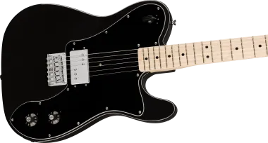 Squier Paranormal Esquire Deluxe, Maple Fingerboard, Black Pickguard, Metallic Black