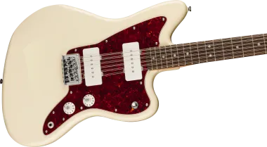 Squier Paranormal Jazzmaster XII, Laurel Fingerboard, Tortoiseshell Pickguard, Olympic White
