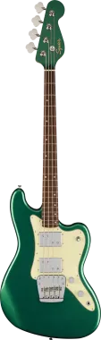 Squier Paranormal Rascal Bass HH, Laurel Fingerboard, Mint Pickguard, Sherwood Green
