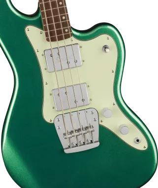 Squier Paranormal Rascal Bass HH, Laurel Fingerboard, Mint Pickguard, Sherwood Green