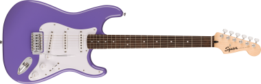 Squier Sonic elektrická kytara, Stratocaster tvar, Ultraviolet barva