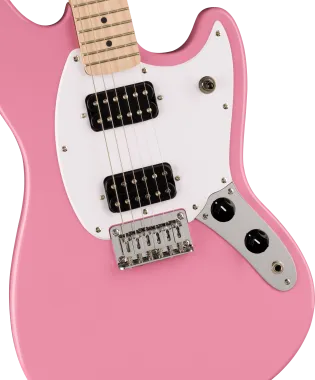 Squier Sonic Mustang HH MN Flash Pink elektromos gitár