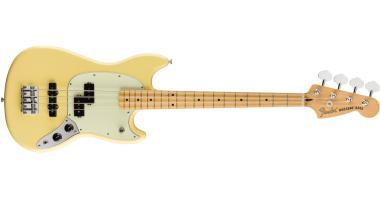 Fender basová kytara Limited Edition Player Mustang PJ, javorový hmatník, máslová smetana