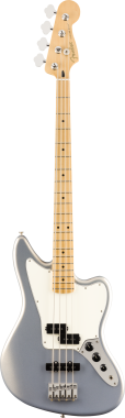 Fender Basgitara Player Jaguar, javorový hmatník, stříbrná