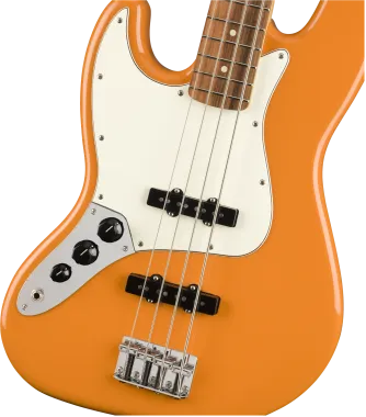 Fender Player Jazz Bass Left-Handed, Pau Ferro Fingerboard, Capri Orange