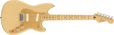 Fender Player Duo Sonic elektrická kytara, javorový hmatník, pouštní písek