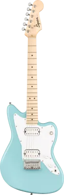 Squier Mini Jazzmaster HH, Maple Fingerboard, Daphne Blue