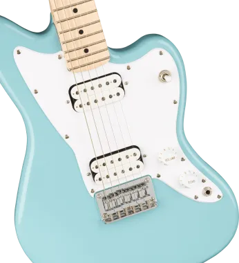 Squier Mini Jazzmaster HH, Maple Fingerboard, Daphne Blue