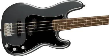 Squier Affinity Series Precision Bass PJ, Laurel Fingerboard, Black Pickguard, Charcoal Frost Metall