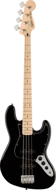 Squier Affinity Series Jazz Bass, Maple Fingerboard, Black Pickguard, Black