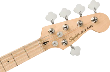 Squier Affinity Series Jazz Bass V, Maple Fingerboard, White Pickguard, Olympic White