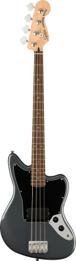 Squier Affinity Series Jaguar Bass H, javorová hmatník, černý pickguard, metalická šedá