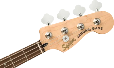 Squier Affinity Series Jaguar Bass H, Laurel Fingerboard, Black Pickguard, Charcoal Frost Metallic