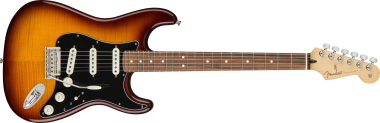 Fender elektrická kytara Player Stratocaster Plus Top PF Tobacco Sunburst