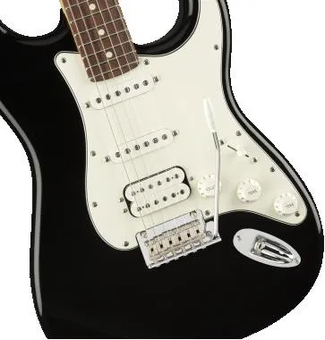 Fender Player Stratocaster HSS, Black elektromos gitár
