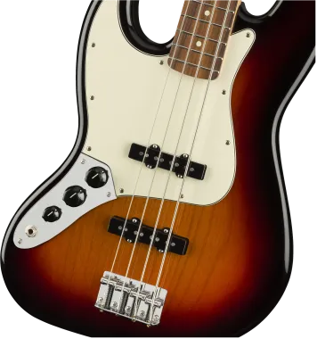 Fender Player Jazz Bass Left-Handed, Pau Ferro Fingerboard, 3-Color Sunburst