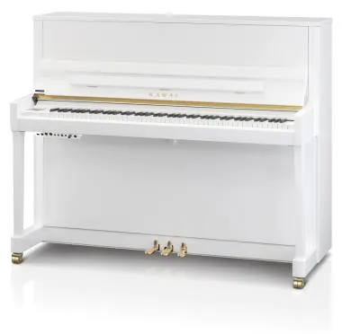 Kawai K-300 ATX4 WH/P akusztikus pianínó, ATX4 hibrid rendszer, 88 billentyű, 122cm magas, fényes fehér
