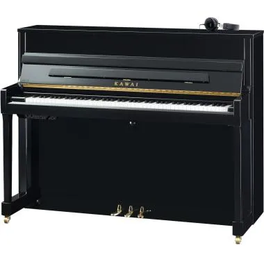 Kawai K-200 ATX4 M/PEP akusztikus pianínó, ATX4 hibrid rendszer, 88 billentyű, 114cm magas, fényes fekete