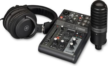 Yamaha IM AG03MK2 LSPK, podcast mixážní pult, černý