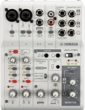 Yamaha AG06MK2 keverő (fehér)