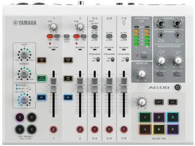 Yamaha AG08 Streaming/Podcast keverő (fehér)