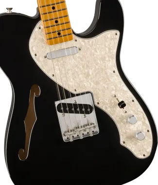 Fender Vintera® II \'60s Telecaster® Thinline, Black elektromos gitár