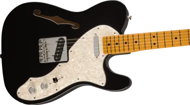 Fender Vintera® II \'60s Telecaster® Thinline, Black elektromos gitár