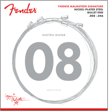 Fender Elektrické kytarové struny Yngwie Malmsteen, .008-.046, niklovaná ocel