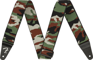 Fender WeighLess Camo popruh, Woodland, 2