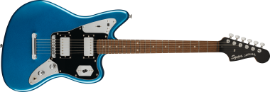 Squier FSR Contemporary Jaguar® HH ST, černý pickguard, modrá