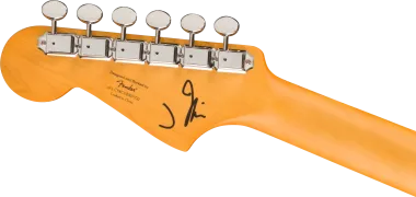 Squier J Mascis Jazzmaster, Gold Anodized Pickguard, Vintage White elektromos gitár
