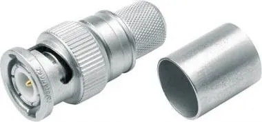 BNC Dugó, Lengő BNC papa, crimp (H-1000, H-500, RG8U, RG213U, RG214U kábelhez, J01000A0060)