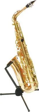 Hercules DS431B Fúvós hangszerállvány alt szaxofon részére, TraveLite, magasság: 290 mm, súly: 0,37 kg