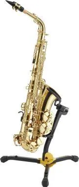 Hercules DS630BB Szaxofon állvány, automata grip zárral ellátva kicsi+ tok