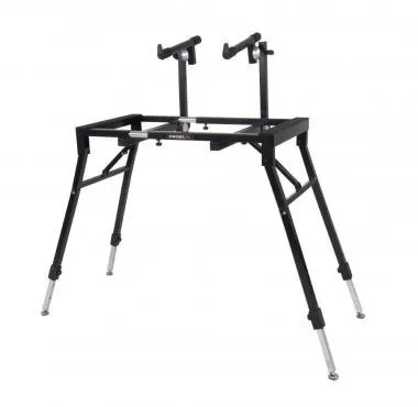 PROEL EL260 Keyboard állvány kétszintes 76-88 billentyűs hangszerekhez fekete, max: 120 kg