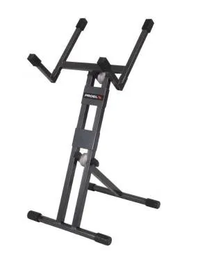 PROEL EL700 Erősítő-Monitor-Hangfal állvány, antracit szürke, m: 200-500 mm, sz: 400 mm, max: 45 kg