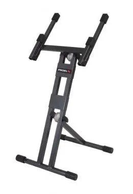 PROEL EL700 Erősítő-Monitor-Hangfal állvány, antracit szürke, m: 200-500 mm, sz: 400 mm, max: 45 kg