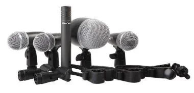 PROEL DMH5XL Dobmikrofon szett, 8 darab mikrofon tartóval:1xDM12, 3xDM1, 1xCM602, 3xAPM47, hordozó t
