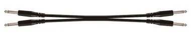 PROEL BULK560LU3 Hangszerkábel, 3 m sztereó fekete, 2 x 6,3 mm mono jack dugó + 2 x 6,3 mm mono jack