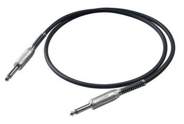 Proel IM kabel 5 m 2x6,3 mm S4CPRO mono jack, niklovaný kovový kryt, HPC115