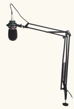 PROEL DST260 Asztali lengőkaros mikrofonállvány (rádió-stúdió), fekete m: 360 mm, gém: 300 mm