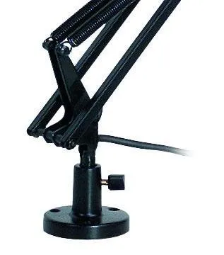 PROEL DST260 Asztali lengőkaros mikrofonállvány (rádió-stúdió), fekete m: 360 mm, gém: 300 mm