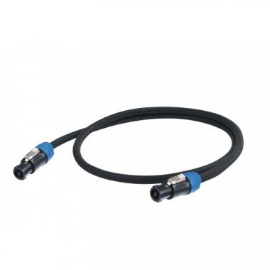 Proel Kabel pro reproduktory 2m, 4P, černý, Neutrik SPEAKON, 2x NL4FC, HPC644 4x4 mm2