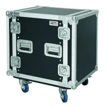 PROEL CR212BLKMW Rack doboz 12U gurulós, mé:450 mm, 19