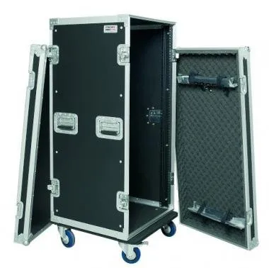 PROEL CR224BLKMW Rack doboz 24U gurulós, mé:450 mm, 19