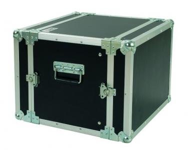 Proel 19 dřevěný rack 8U, rozměr 330 mm, černý, 5 vrstev, hliníkové profily